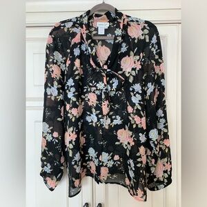 Coldwater Creek Floral Blouse
